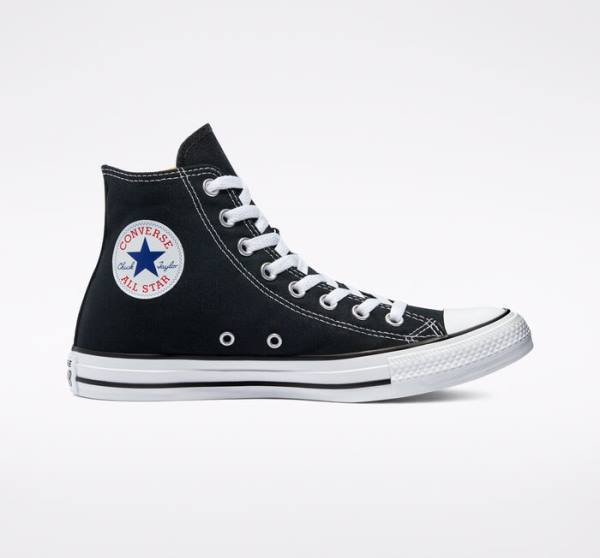 Converse Chuck Taylor All Star Black Höga Sneakers Svarta | CV-701ZUG