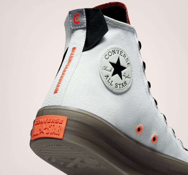 Converse Chuck Taylor All Star CX Stretch Canvas Höga Sneakers Ljussilver Svarta Mango | CV-140QRO