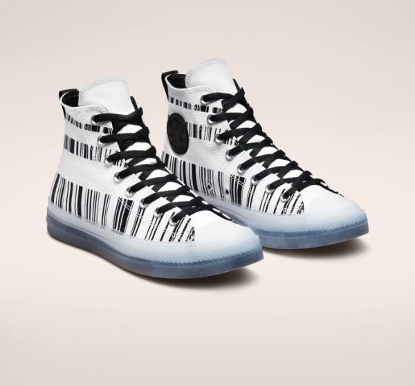 Converse Chuck Taylor All Star CX Translucent Barcode Höga Sneakers Vita Svarta | CV-602ZOR