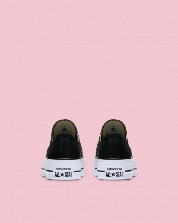 Converse Chuck Taylor All Star Canvas Lift Låga Sneakers Svarta | CV-814QKL