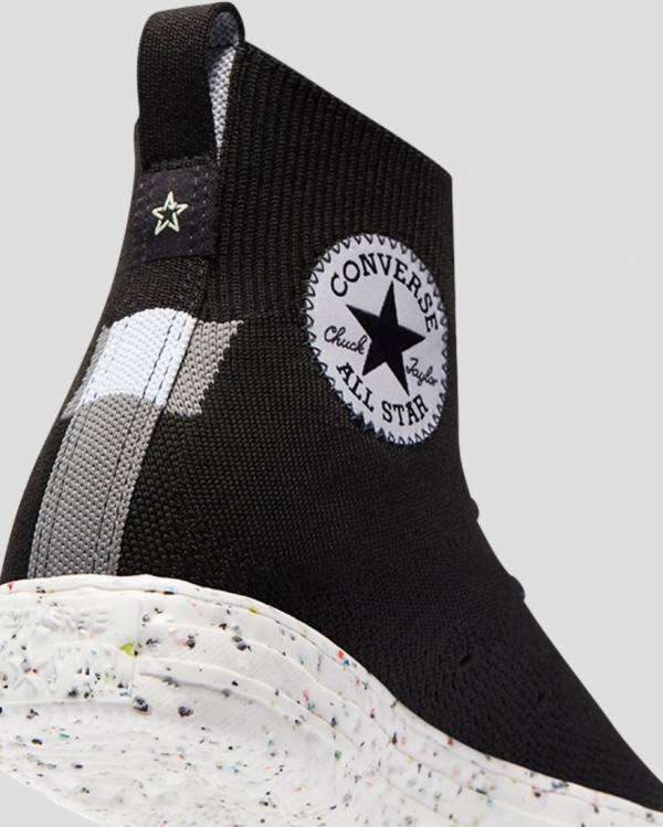 Converse Chuck Taylor All Star Crater Renew Knit Höga Sneakers Svarta | CV-257TBK