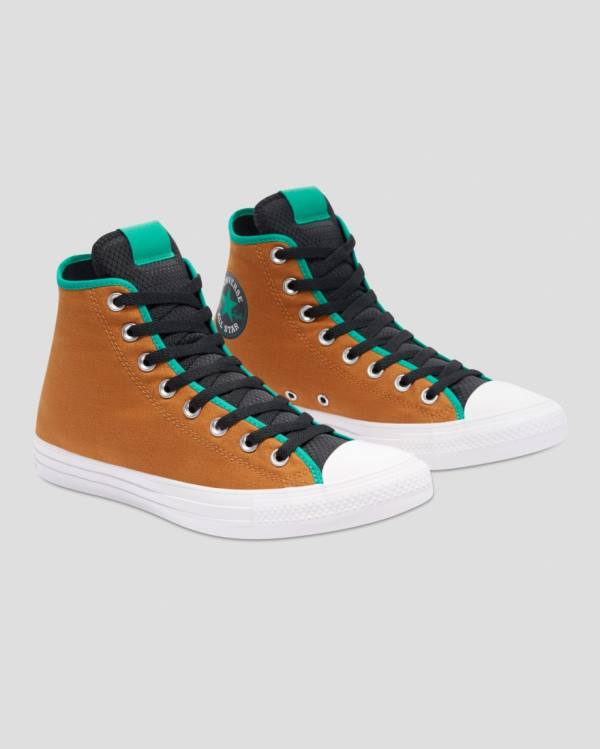 Converse Chuck Taylor All Star Digital Terrain Höga Sneakers Bruna Gröna | CV-164YTE