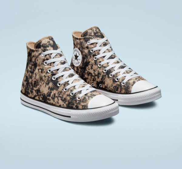 Converse Chuck Taylor All Star Dip Dye Höga Sneakers Svarta Vita | CV-108GKS