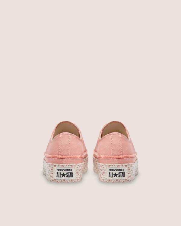 Converse Chuck Taylor All Star Espadrille Platform Låga Sneakers Rosa | CV-520RBF