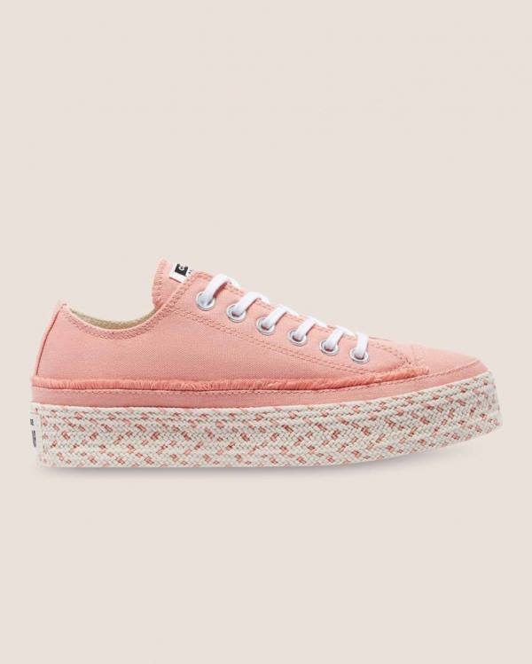 Converse Chuck Taylor All Star Espadrille Platform Låga Sneakers Rosa | CV-520RBF