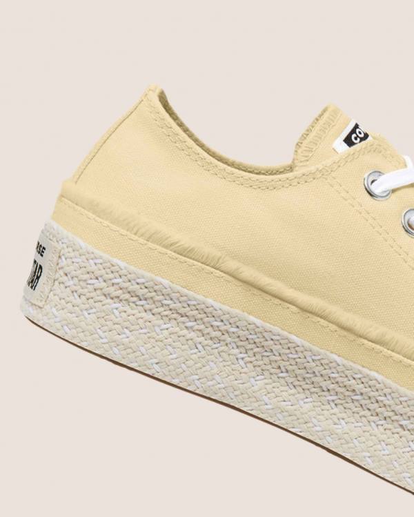 Converse Chuck Taylor All Star Espadrille Platform Låga Sneakers Beige | CV-684EQO