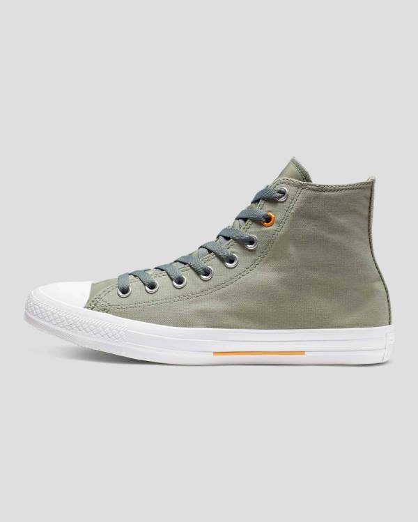 Converse Chuck Taylor All Star Flight School Höga Sneakers Gröna | CV-160BCX