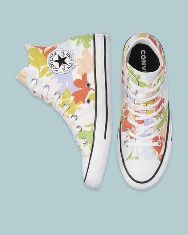 Converse Chuck Taylor All Star Garden Party All Over Höga Sneakers Beige | CV-561FMT