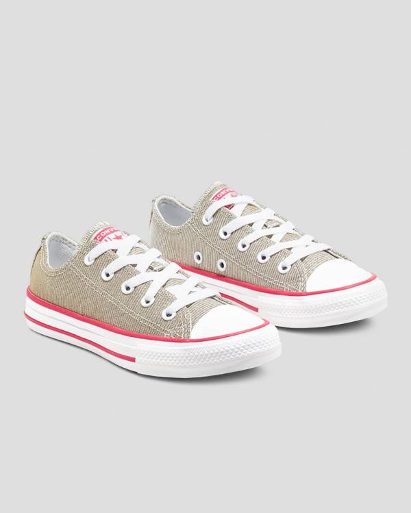 Converse Chuck Taylor All Star Glitter Textil Låga Sneakers Bruna | CV-254WYD