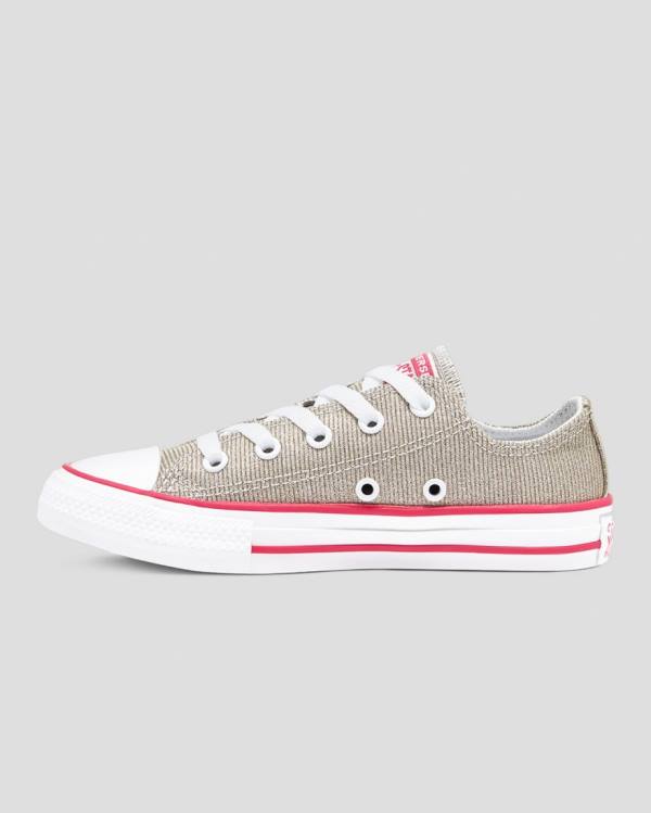 Converse Chuck Taylor All Star Glitter Textil Låga Sneakers Bruna | CV-254WYD