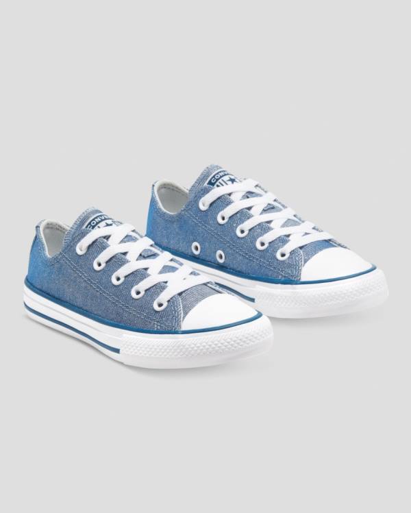 Converse Chuck Taylor All Star Glitter Textil Låga Sneakers Blå | CV-795VXM