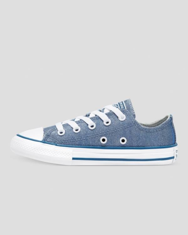 Converse Chuck Taylor All Star Glitter Textil Låga Sneakers Blå | CV-795VXM