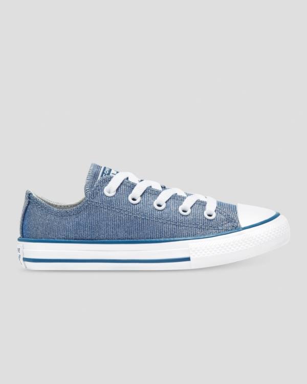 Converse Chuck Taylor All Star Glitter Textil Låga Sneakers Blå | CV-795VXM