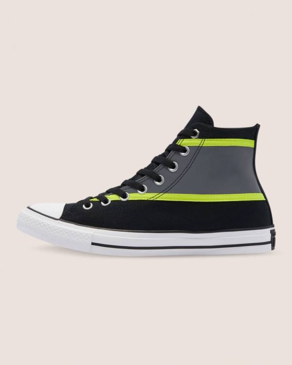 Converse Chuck Taylor All Star Hi-Vis Höga Sneakers Svarta | CV-135BXZ