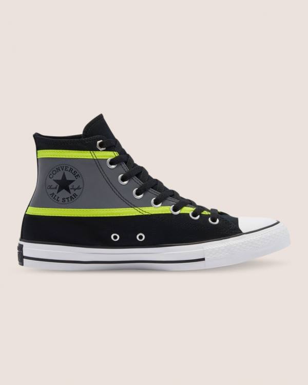 Converse Chuck Taylor All Star Hi-Vis Höga Sneakers Svarta | CV-135BXZ