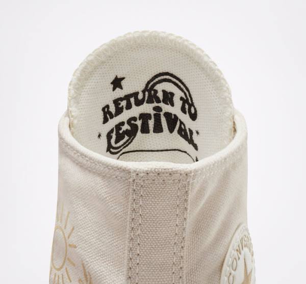 Converse Chuck Taylor All Star Lift Platform Golden Elements Höga Sneakers Bruna Ljusguld | CV-241ARE