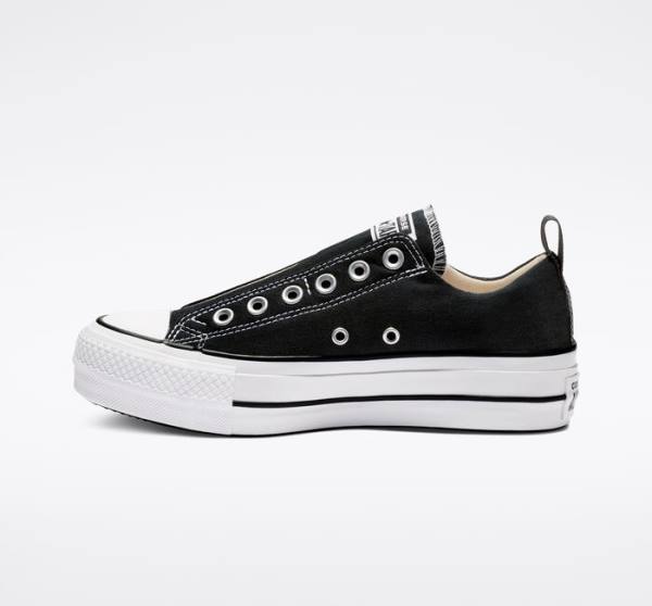 Converse Chuck Taylor All Star Lift Platform Slip Låga Sneakers Svarta Vita | CV-480JFU