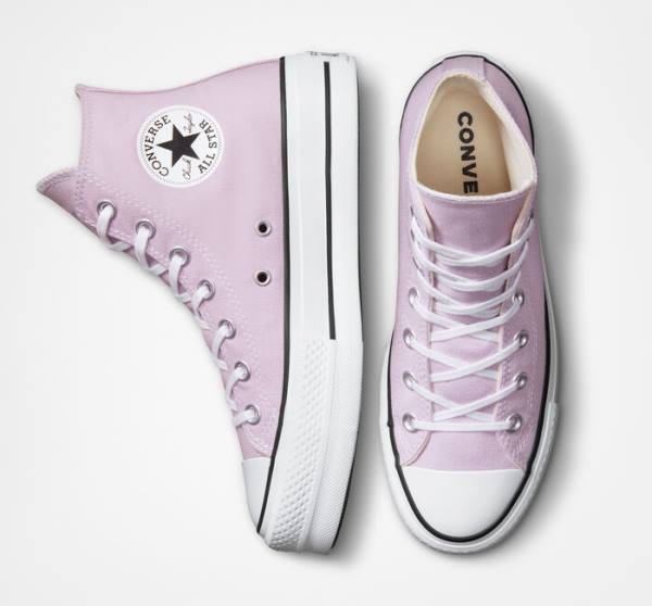 Converse Chuck Taylor All Star Lift Platform Seasonal Color Höga Sneakers Vita Svarta | CV-592ARN