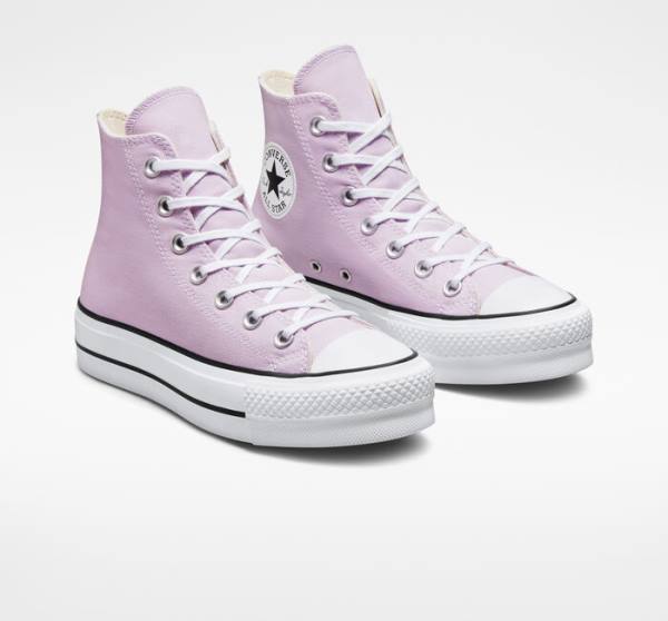 Converse Chuck Taylor All Star Lift Platform Seasonal Color Höga Sneakers Vita Svarta | CV-592ARN