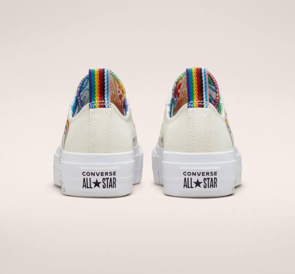 Converse Chuck Taylor All Star Lift Platform Pride Låga Sneakers Röda | CV-753THI