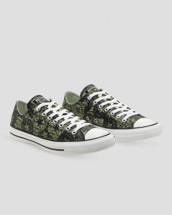 Converse Chuck Taylor All Star Logo Replay Låga Sneakers Svarta | CV-521YMX