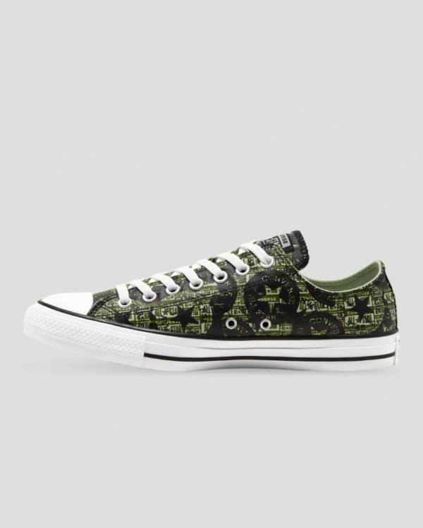 Converse Chuck Taylor All Star Logo Replay Låga Sneakers Svarta | CV-521YMX