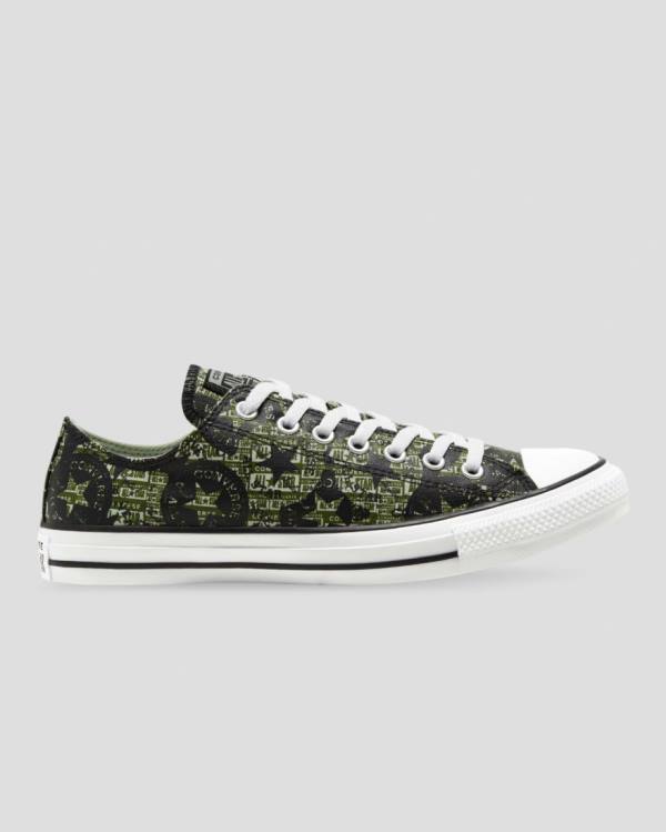 Converse Chuck Taylor All Star Logo Replay Låga Sneakers Svarta | CV-756JRC