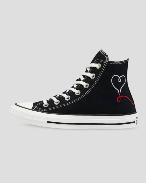 Converse Chuck Taylor All Star Love Thread Höga Sneakers Svarta | CV-149HTK