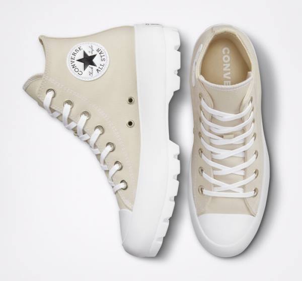 Converse Chuck Taylor All Star Lugged Seasonal Color Höga Sneakers Bruna Vita Svarta | CV-598BRX