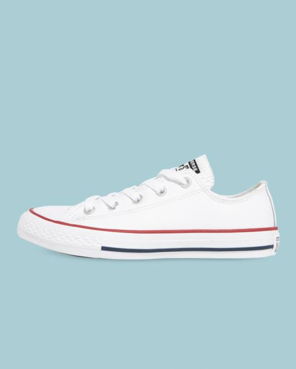 Converse Chuck Taylor All Star Läder Låga Sneakers Vita | CV-723DLI