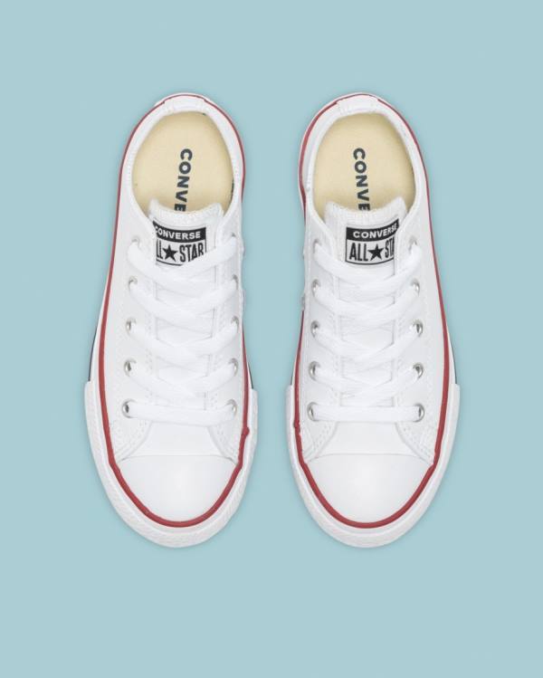 Converse Chuck Taylor All Star Läder Låga Sneakers Vita | CV-723DLI