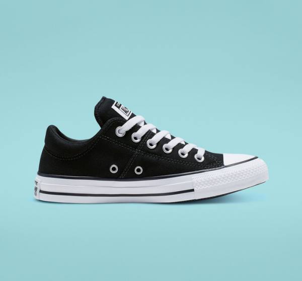 Converse Chuck Taylor All Star Madison Låga Sneakers Svarta Vita | CV-698JQR