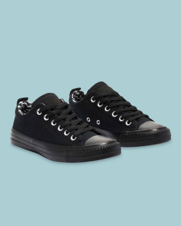 Converse Chuck Taylor All Star Madison Låga Sneakers Svarta | CV-721QKB