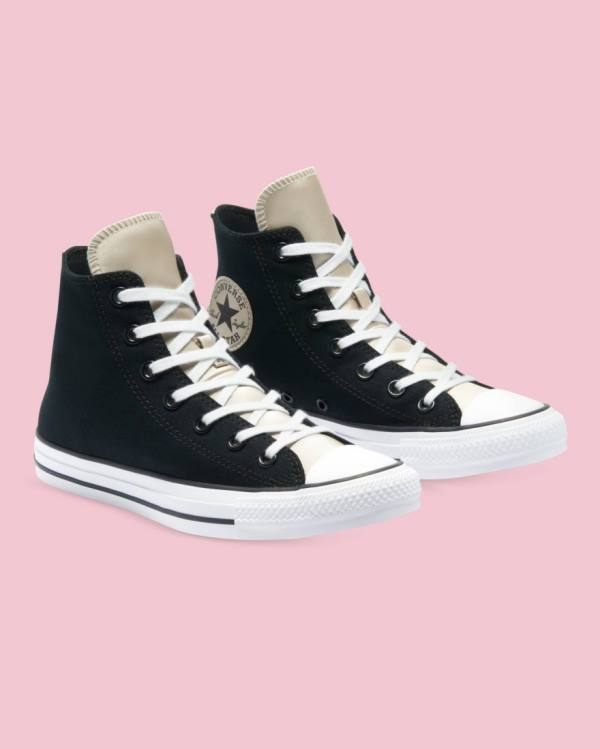 Converse Chuck Taylor All Star Mono Metallic Höga Sneakers Svarta | CV-528SYD