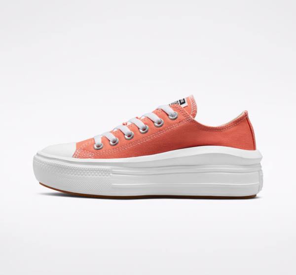 Converse Chuck Taylor All Star Move Platform Seasonal Color Låga Sneakers Vita Vita | CV-795DQO