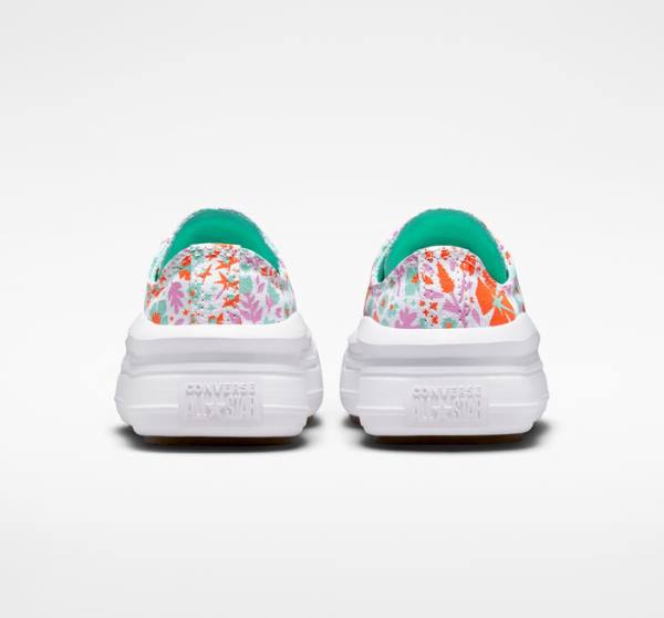 Converse Chuck Taylor All Star Move Platform Paper Floral Låga Sneakers Vita Ljus | CV-923SPN