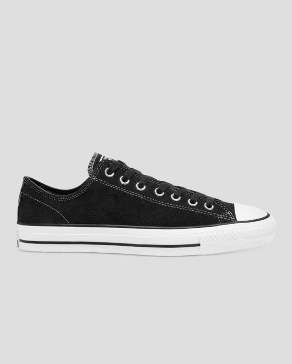 Converse Chuck Taylor All Star Pro Mocka Låga Sneakers Svarta | CV-367OHZ