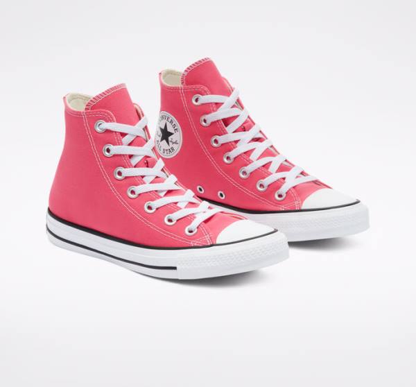 Converse Chuck Taylor All Star Seasonal Color Höga Sneakers Rosa | CV-290HFQ