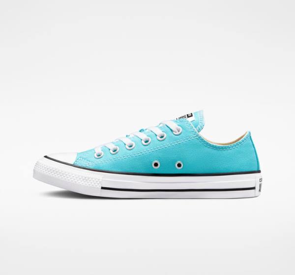 Converse Chuck Taylor All Star Seasonal Color Låga Sneakers Blå Vita Svarta | CV-346KWG