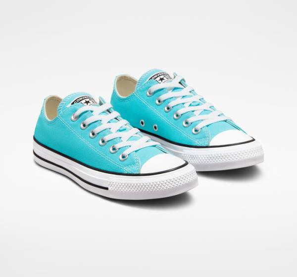 Converse Chuck Taylor All Star Seasonal Color Låga Sneakers Blå Vita Svarta | CV-346KWG