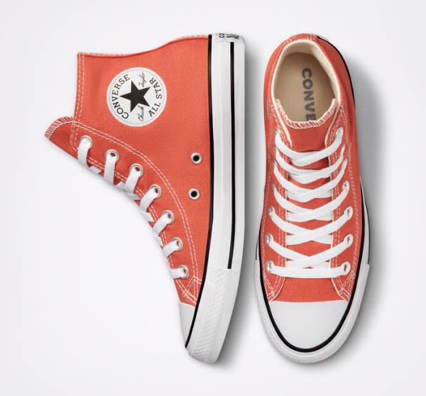 Converse Chuck Taylor All Star Seasonal Color Höga Sneakers Orange | CV-543KCH