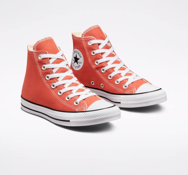 Converse Chuck Taylor All Star Seasonal Color Höga Sneakers Orange | CV-543KCH