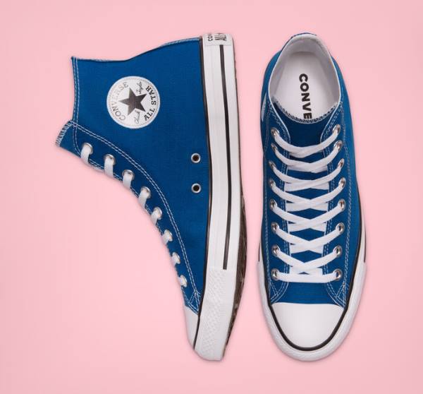 Converse Chuck Taylor All Star Seasonal Color Höga Sneakers Blå Vita | CV-892RWJ