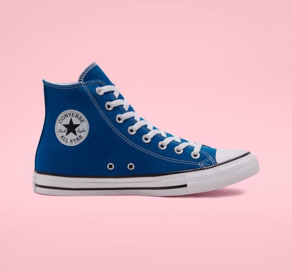 Converse Chuck Taylor All Star Seasonal Color Höga Sneakers Blå Vita | CV-892RWJ