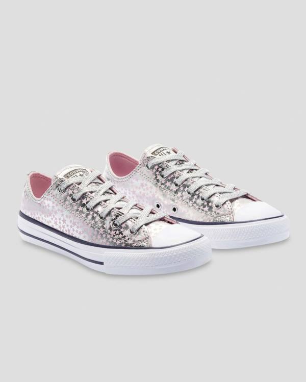 Converse Chuck Taylor All Star Shes A Star Låga Sneakers Rosa Silver | CV-184SEU