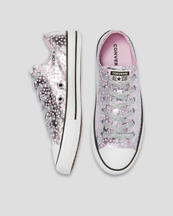 Converse Chuck Taylor All Star Shes A Star Låga Sneakers Rosa Silver | CV-184SEU