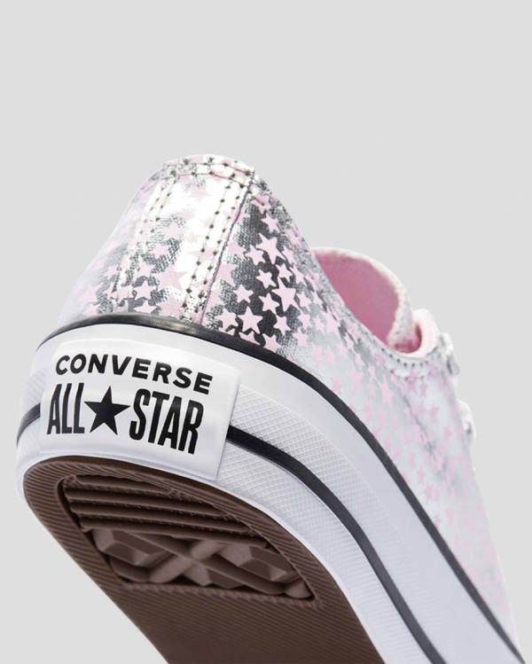 Converse Chuck Taylor All Star Shes A Star Låga Sneakers Rosa Silver | CV-184SEU