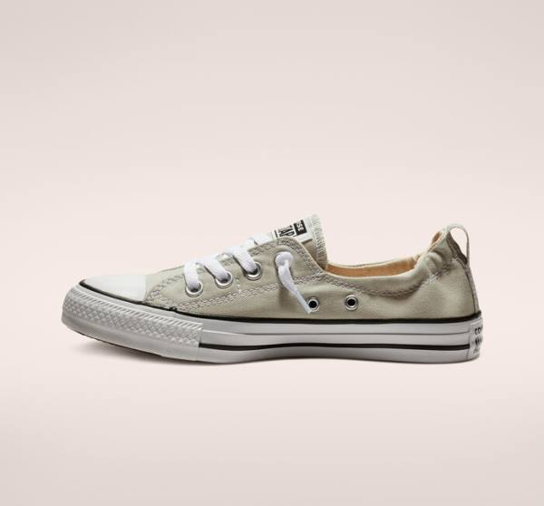 Converse Chuck Taylor All Star Shoreline Cloud Gray Slip On Låga Sneakers Grå | CV-627HVY