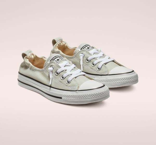 Converse Chuck Taylor All Star Shoreline Cloud Gray Slip On Låga Sneakers Grå | CV-627HVY