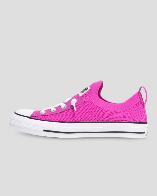 Converse Chuck Taylor All Star Shoreline Knit Slip Låga Sneakers Rosa | CV-689XDU